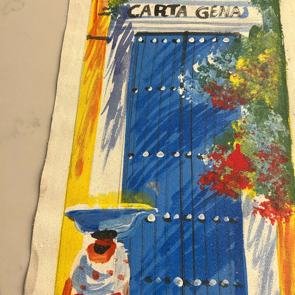 Colorful Artistic Canvas Print - Cartagena Columbia